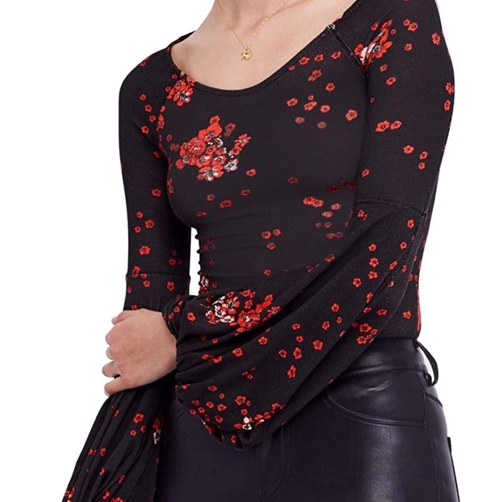 Free People Floral Top